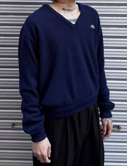 90’s「IZOD LACOSTE」Ｖネックニット
