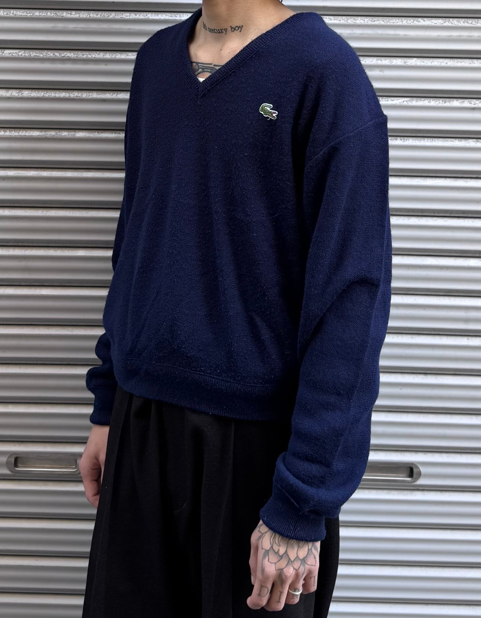 90’s「IZOD LACOSTE」Ｖネックニット