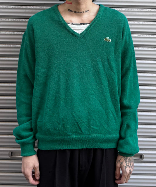 90’s「IZOD LACOSTE」Ｖネックニット