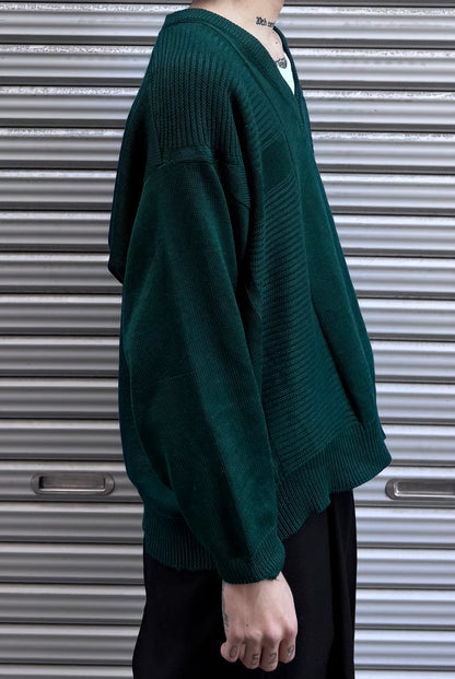 80’s「CHEMISE LACOSTE」フランス製 Ｖネックニット