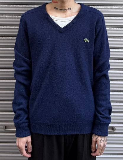 80’s「IZOD LACOSTE」Vネックニット