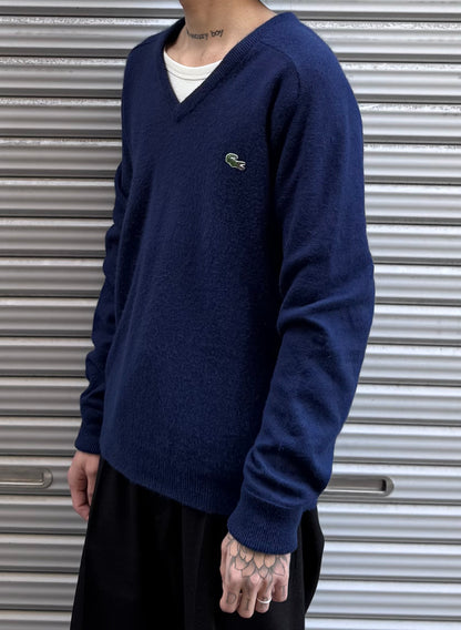 80’s「IZOD LACOSTE」Vネックニット