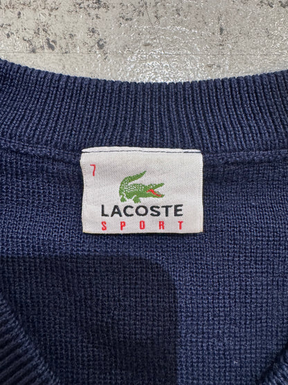 90’s「LACOSTE SPORT」Ｖネックニット