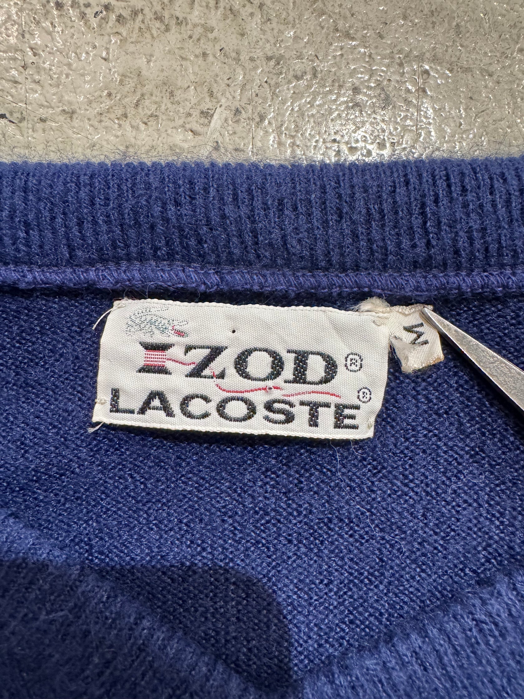 80’s「IZOD LACOSTE」Vネックニット