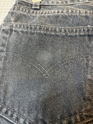 90's LEVI'S「550 RELAXED FIT」USA製 ブラックデニムショーツ