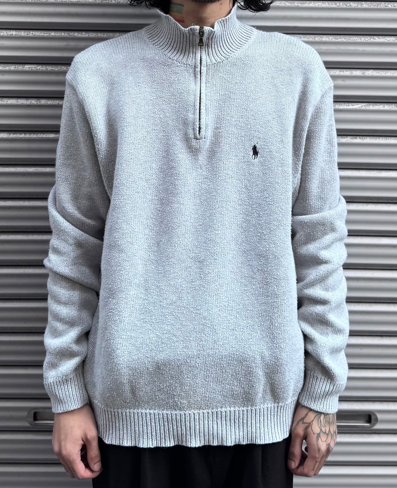 90’s「POLO by Ralph Lauren」ハーフジップニット