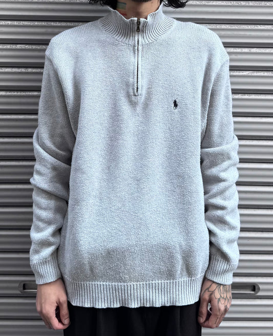 90’s「POLO by Ralph Lauren」ハーフジップニット