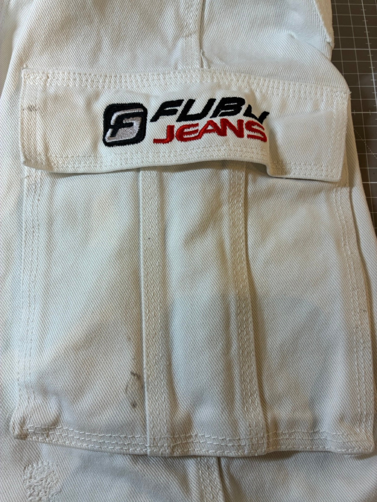 90's FUBU デニムカーゴショーツ