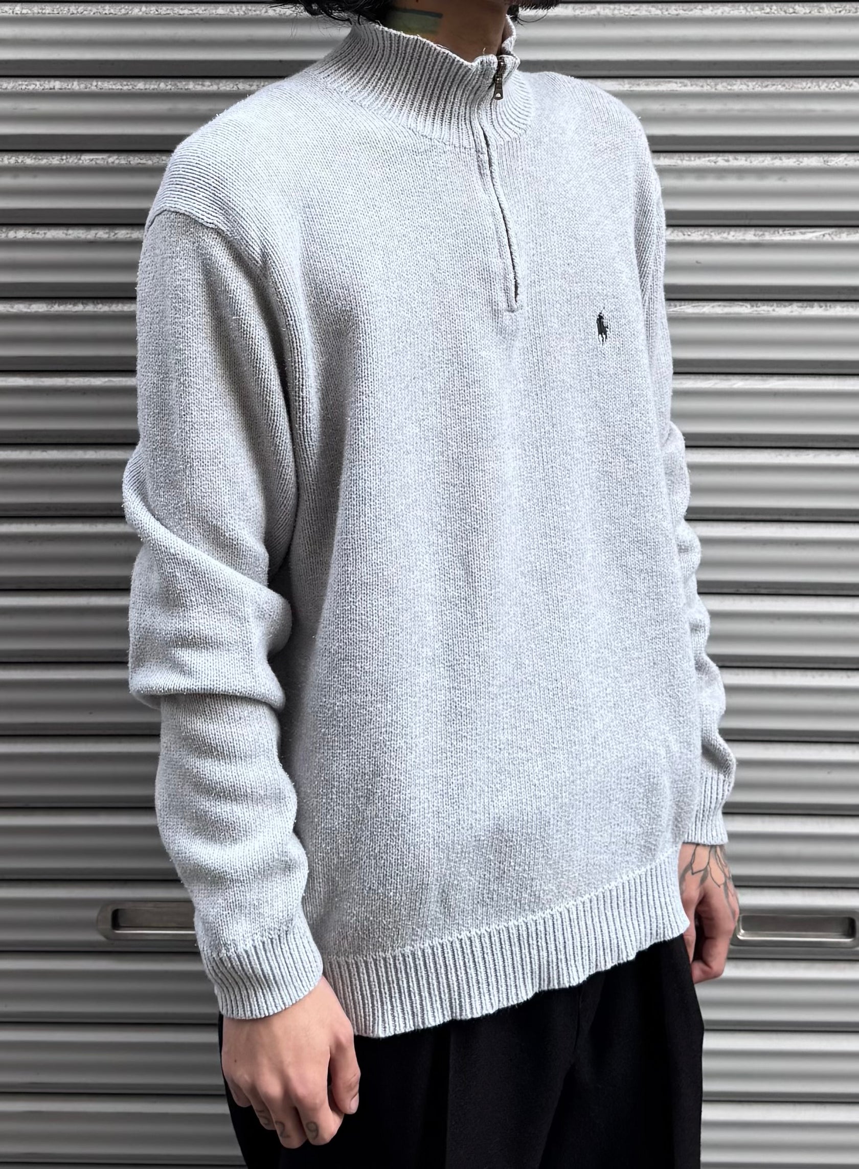90’s「POLO by Ralph Lauren」ハーフジップニット