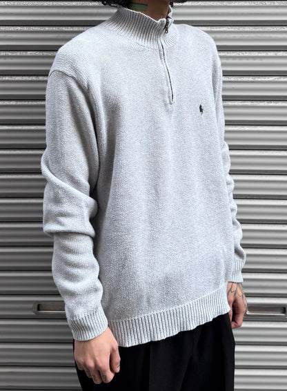 90’s「POLO by Ralph Lauren」ハーフジップニット