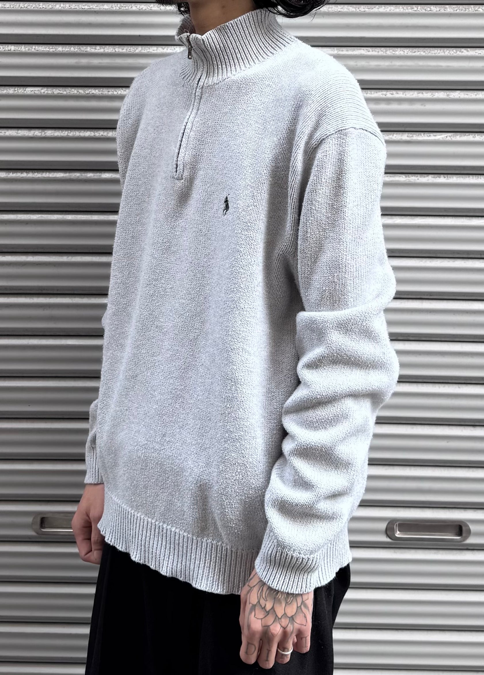 90’s「POLO by Ralph Lauren」ハーフジップニット