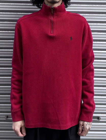 90’s「POLO by Ralph Lauren」ハーフジップニット