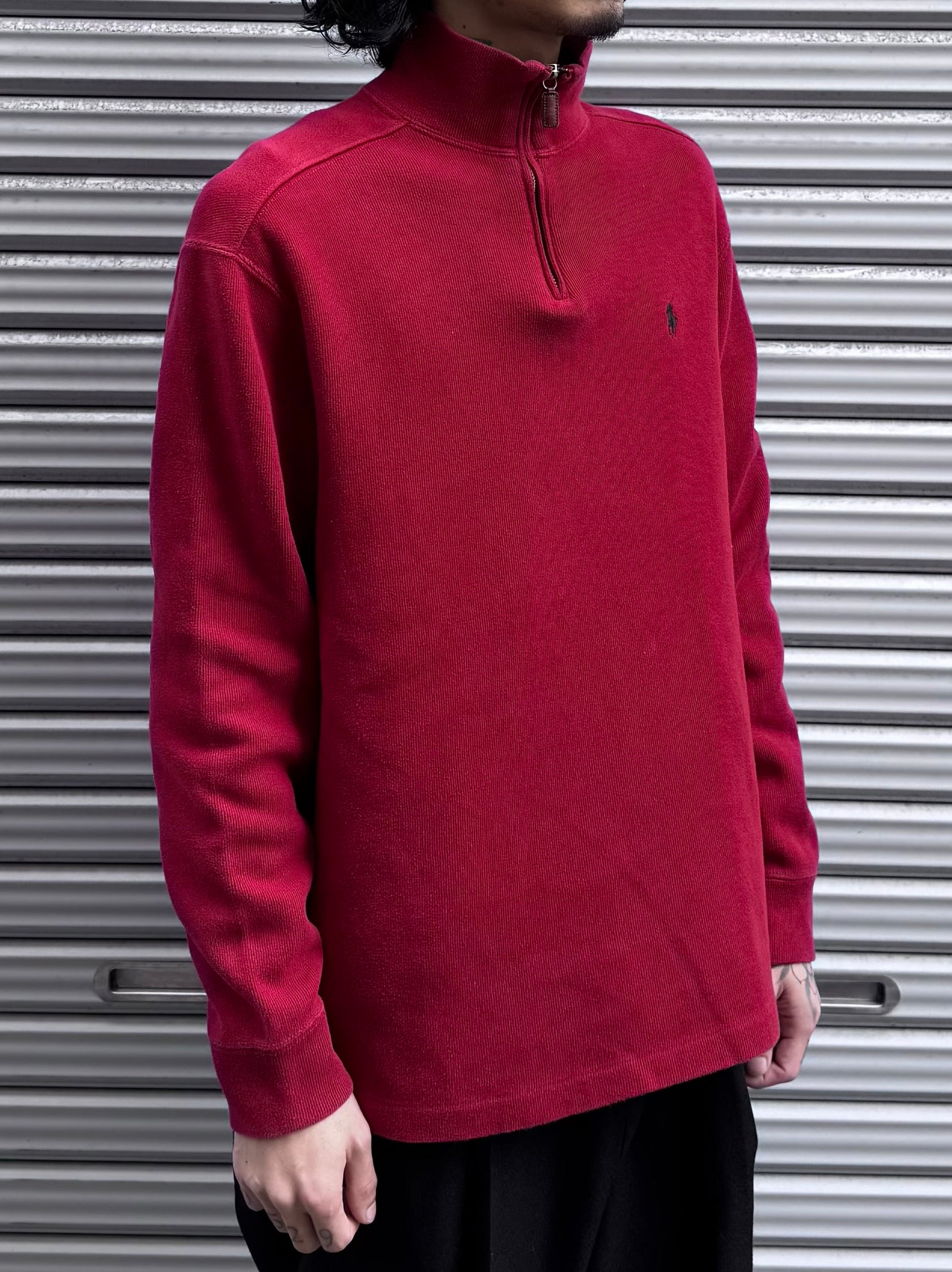 90’s「POLO by Ralph Lauren」ハーフジップニット