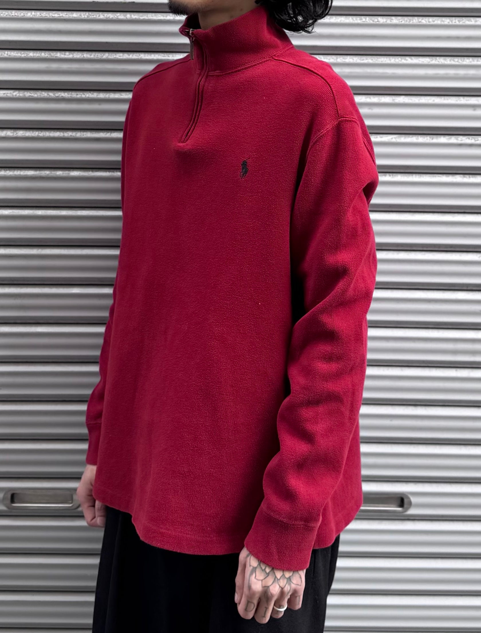 90’s「POLO by Ralph Lauren」ハーフジップニット