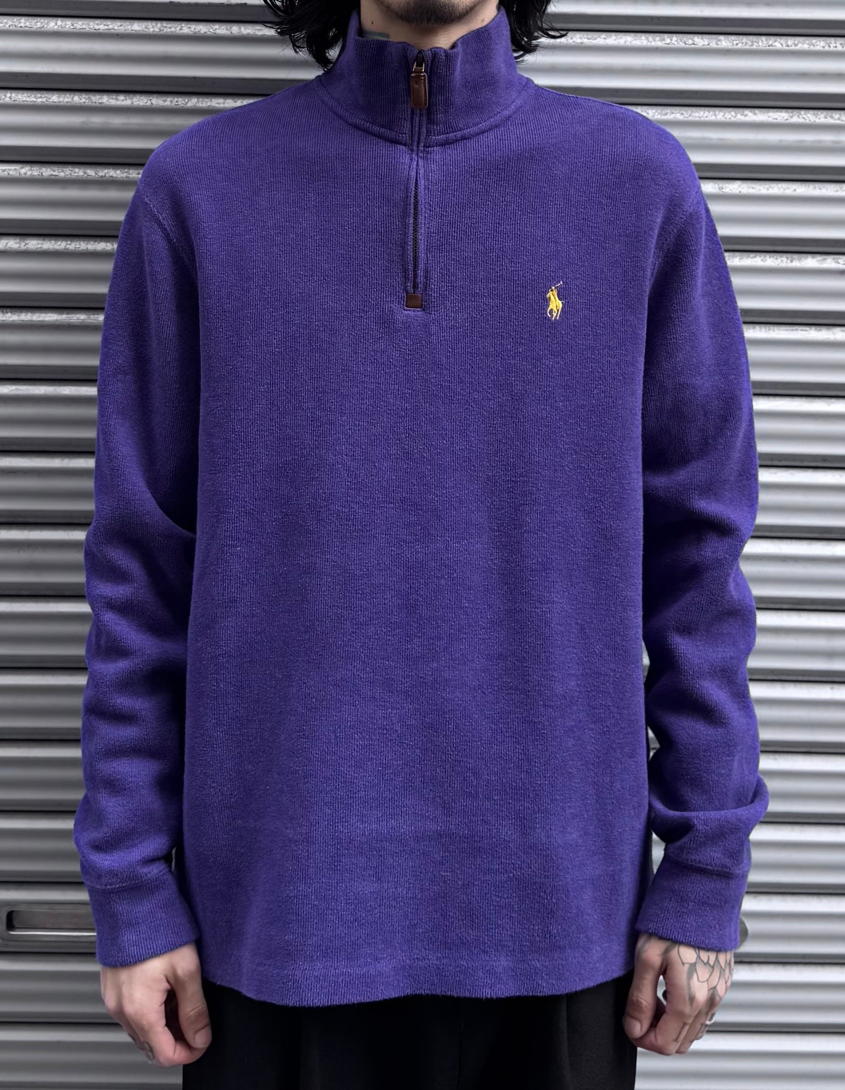 00’s「POLO Ralph Lauren」ハーフジップニット