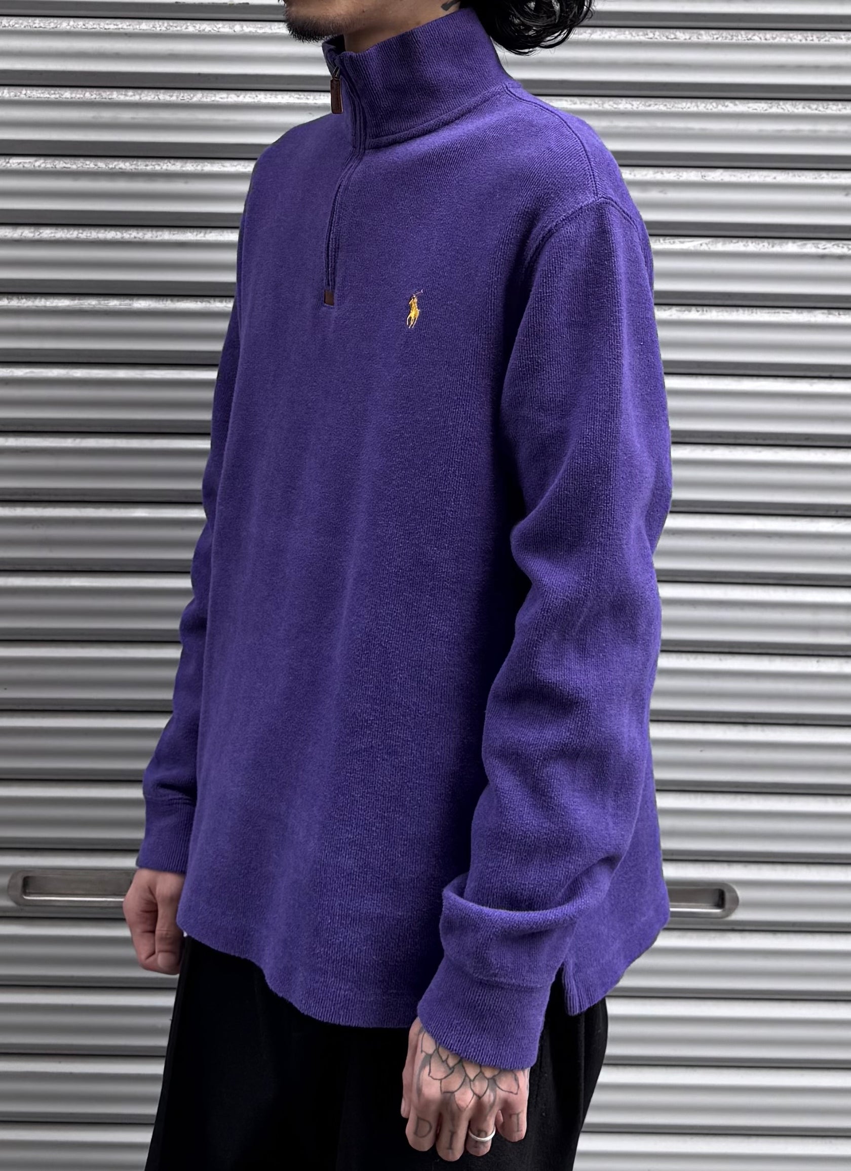 00’s「POLO Ralph Lauren」ハーフジップニット