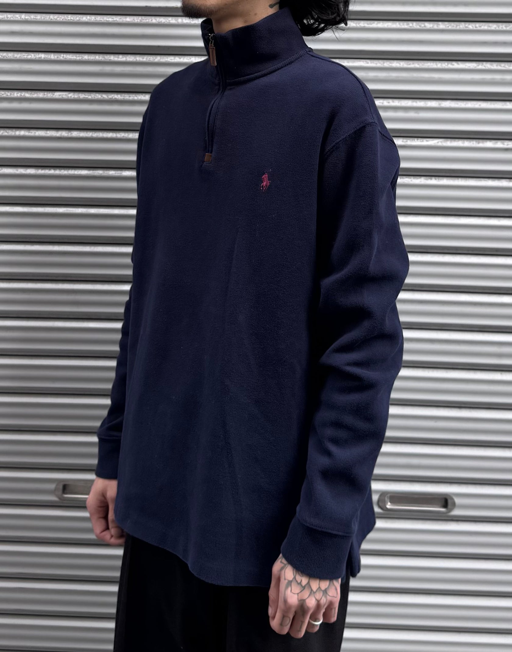 00’s「POLO Ralph Lauren」ハーフジップニット