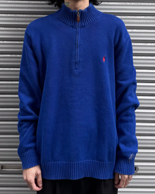 90’s「POLO by Ralph Lauren」ハーフジップニット