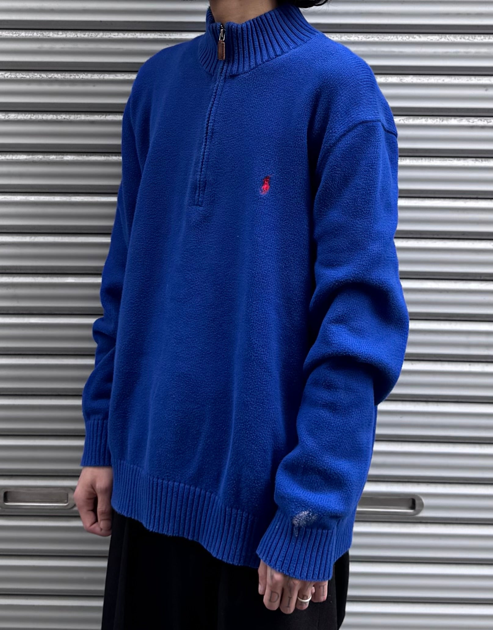 90’s「POLO by Ralph Lauren」ハーフジップニット