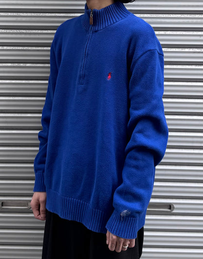 90’s「POLO by Ralph Lauren」ハーフジップニット