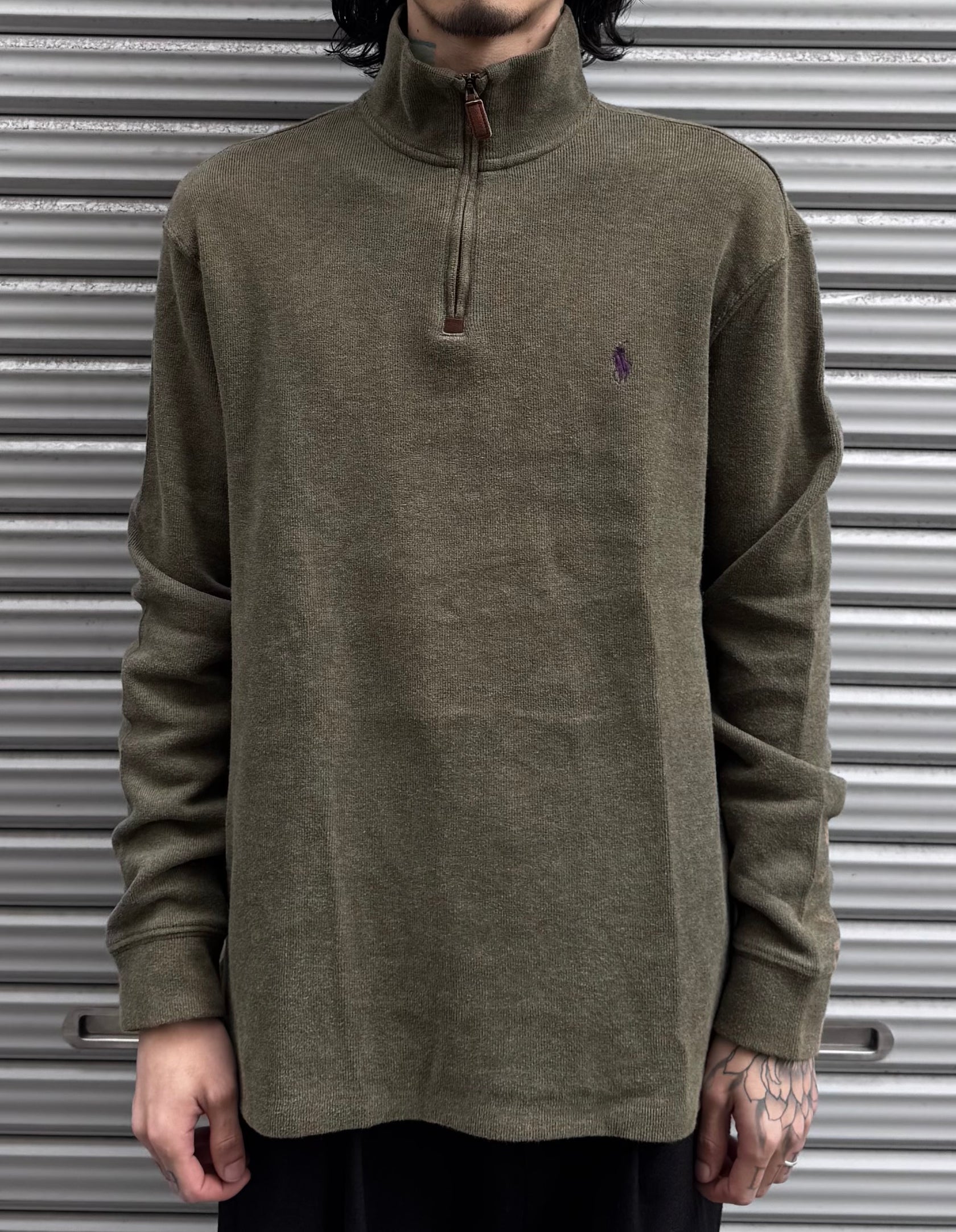 00’s「POLO Ralph Lauren」ハーフジップニット