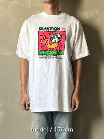 90's「Swatch World Breakdance Championship」グラフィックTシャツ
