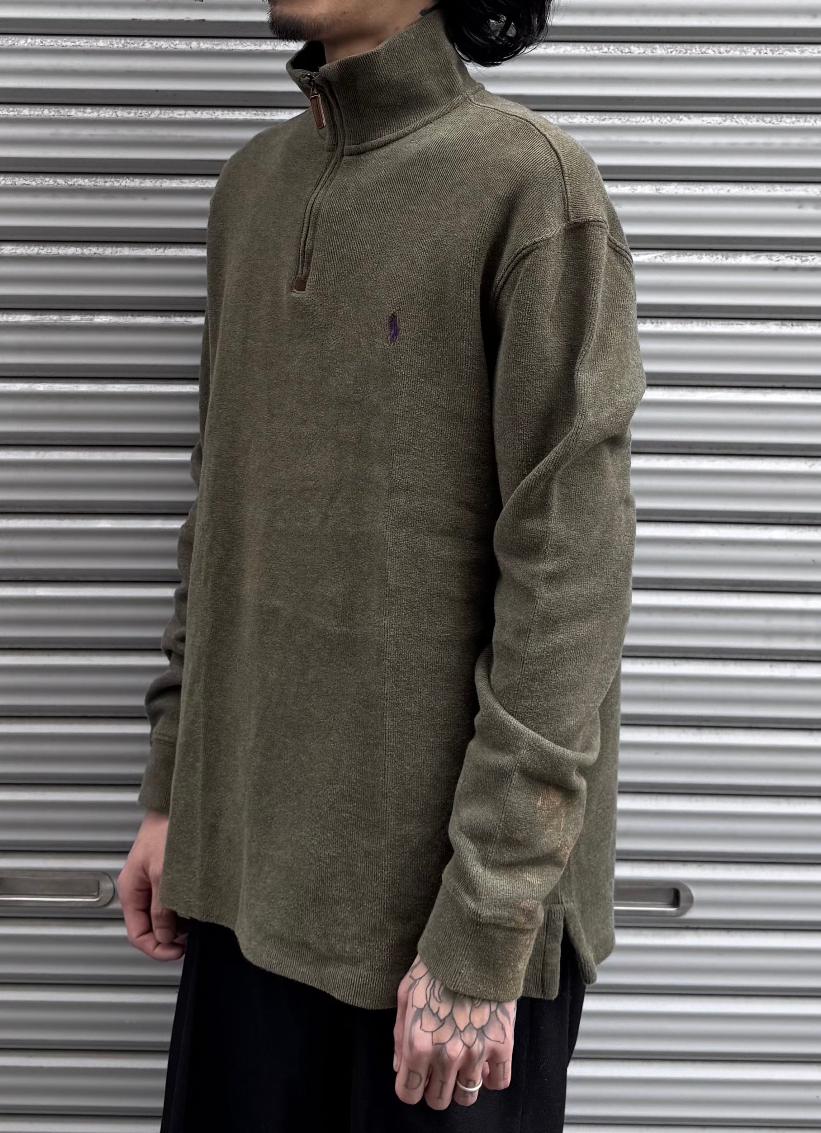 00’s「POLO Ralph Lauren」ハーフジップニット