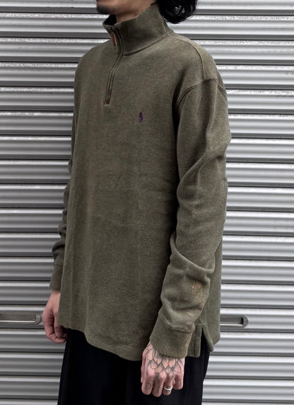 00’s「POLO Ralph Lauren」ハーフジップニット