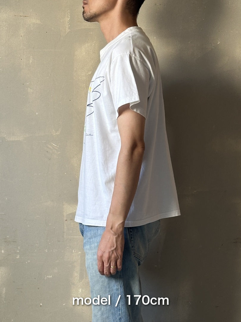 90's PABLO PICASSO「平和の鳩」アートTシャツ