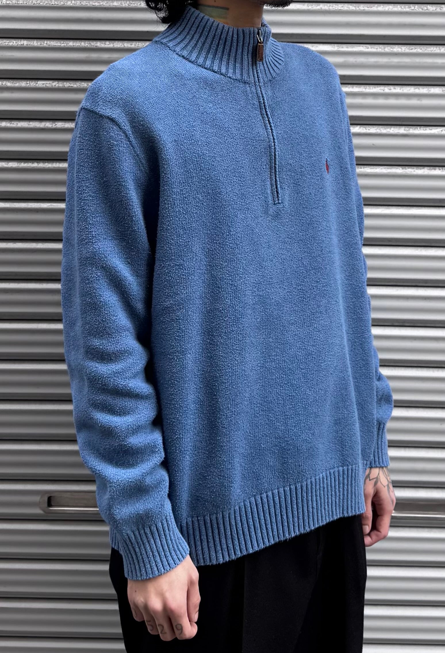 90’s「POLO by Ralph Lauren」ハーフジップニット