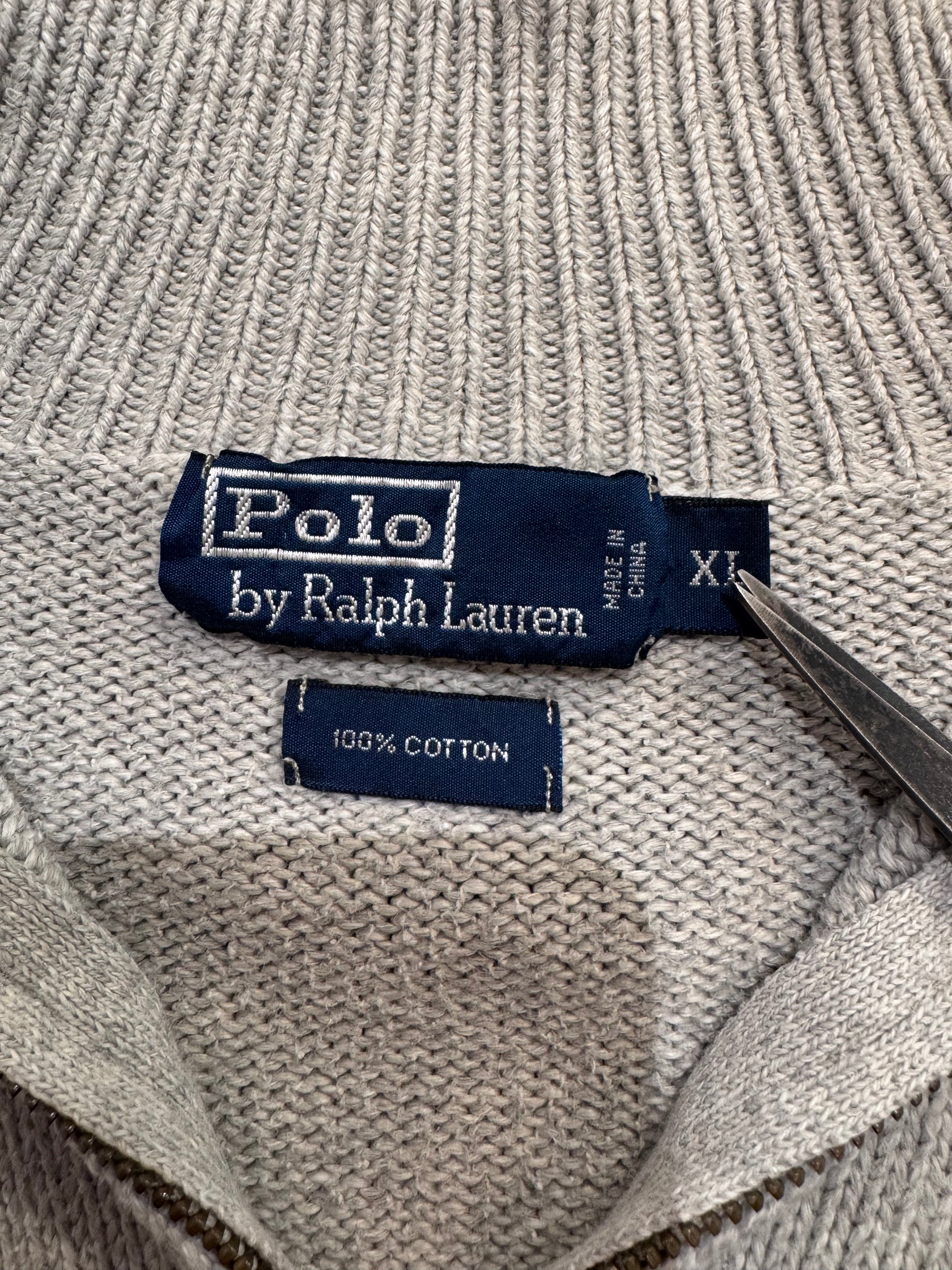 90’s「POLO by Ralph Lauren」ハーフジップニット