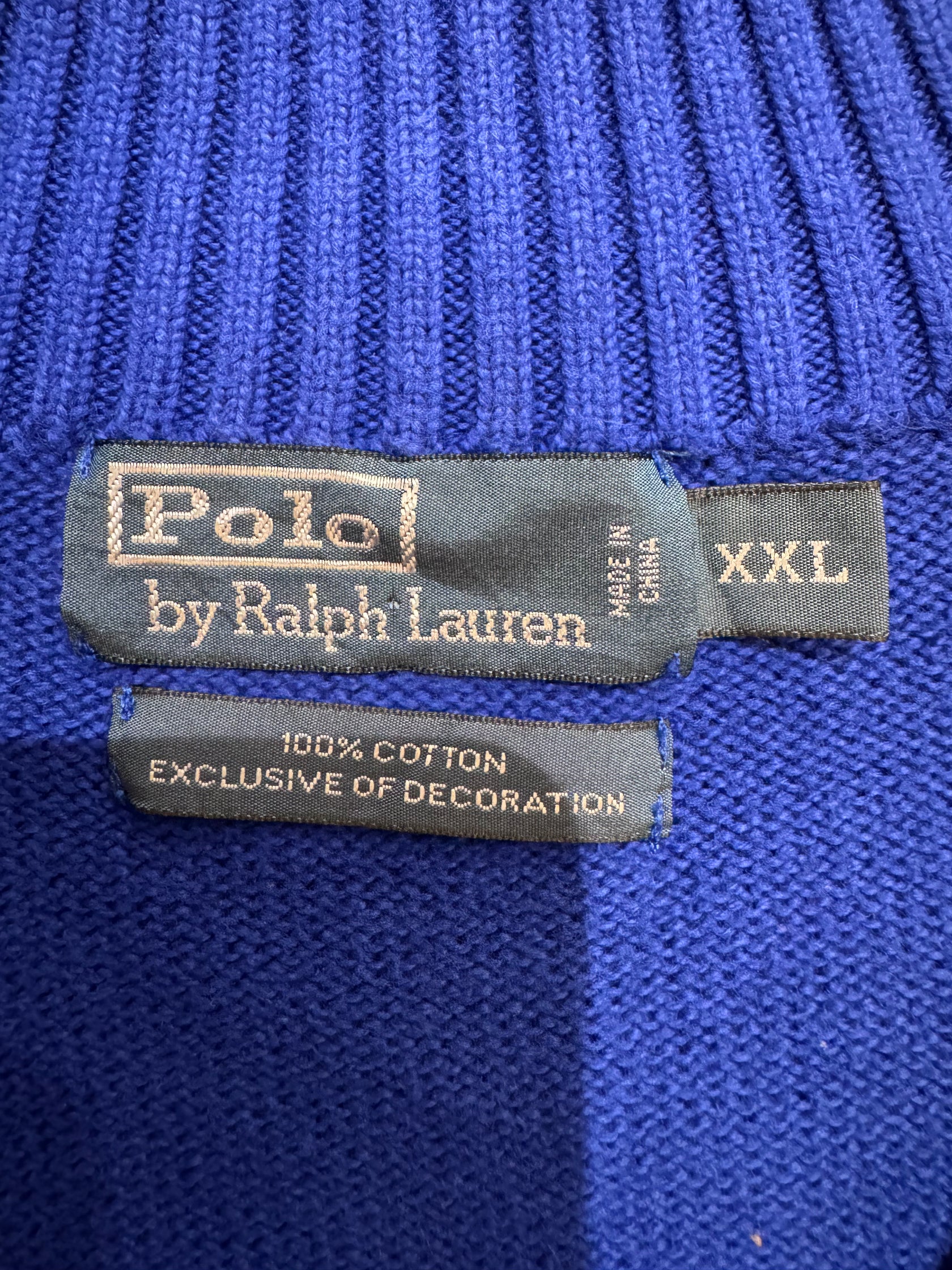 90’s「POLO by Ralph Lauren」ハーフジップニット