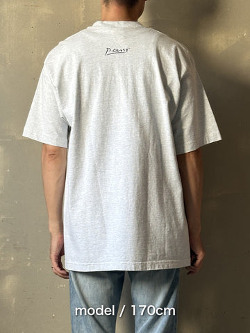 95's PABLO PICASSO「想像の中の肖像 5.6.69」USA製 アートTシャツ