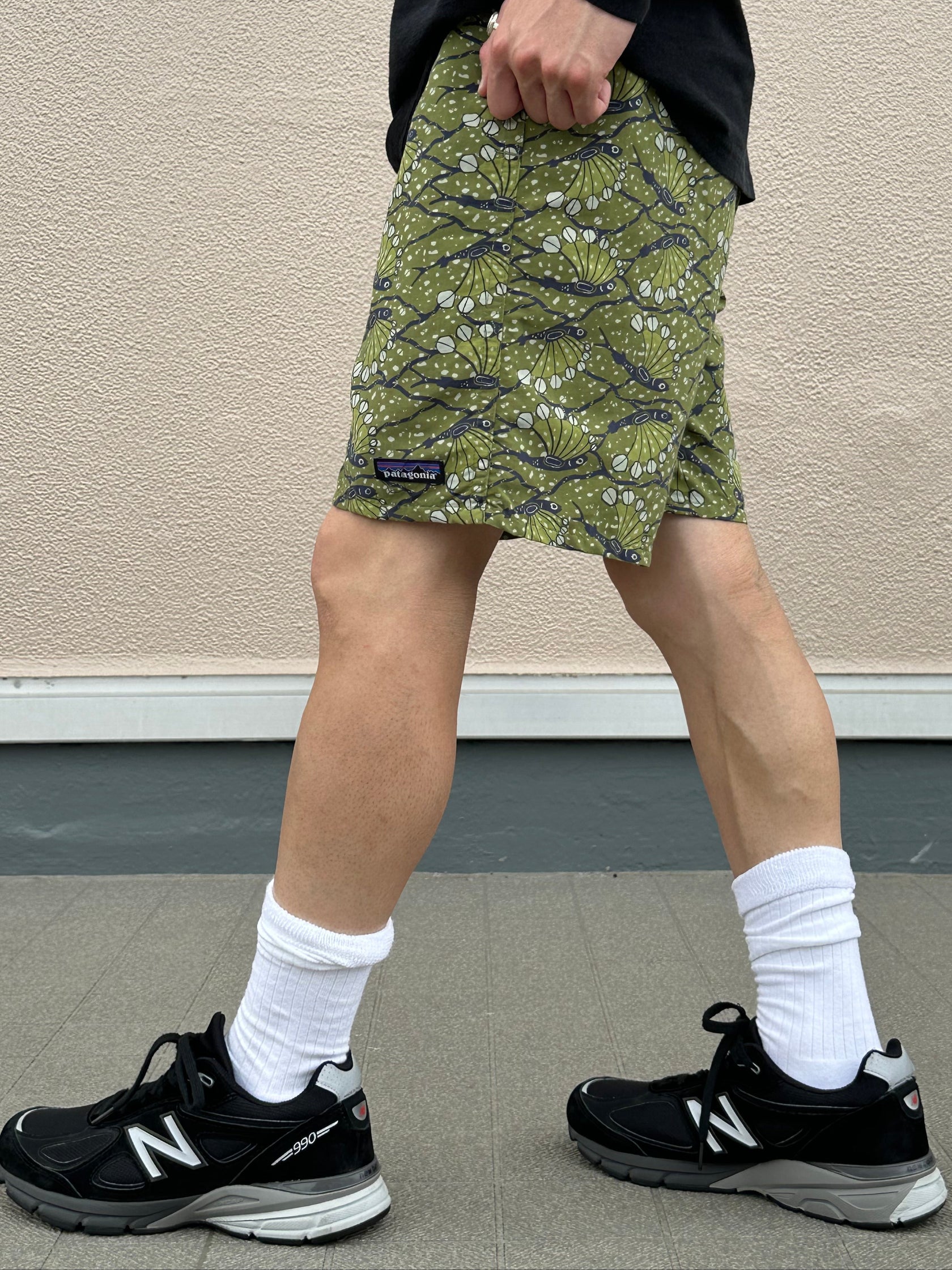 00's PATAGONIA「BAGGIES SHORTS Flying Fish」ナイロンショーツ