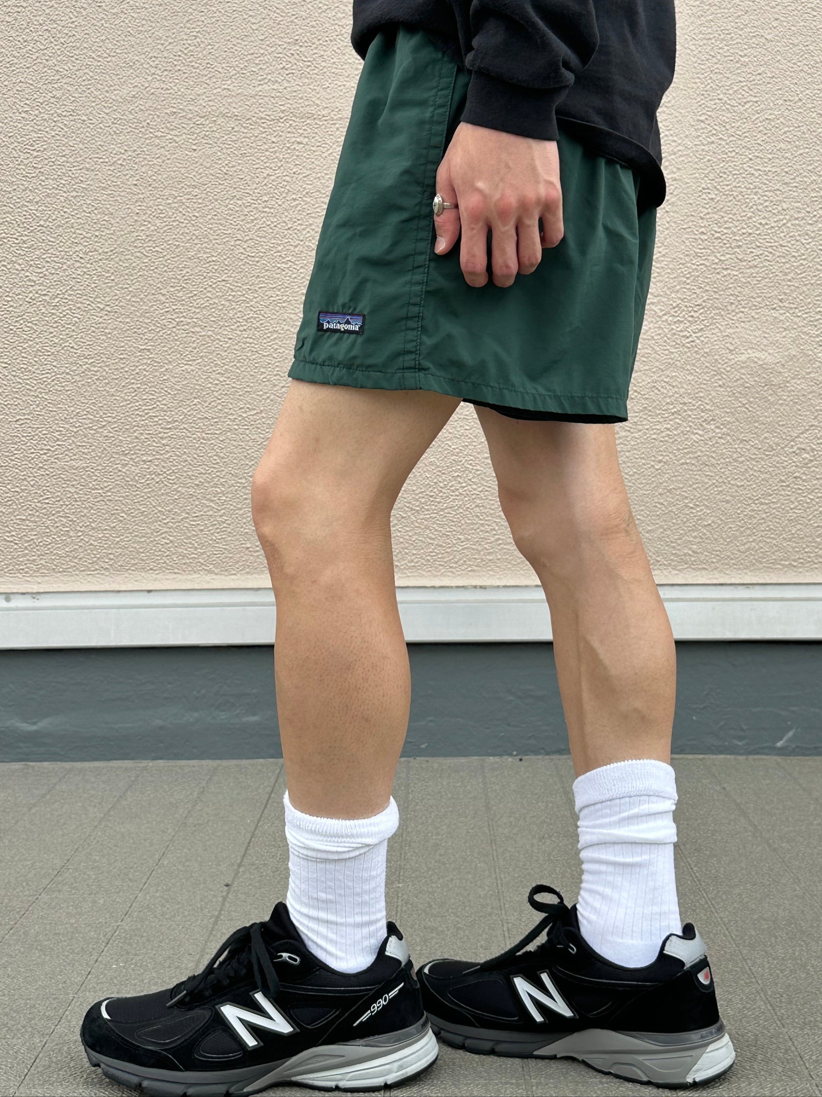 00's PATAGONIA「BAGGIES SHORTS Dark Green」ナイロンショーツ