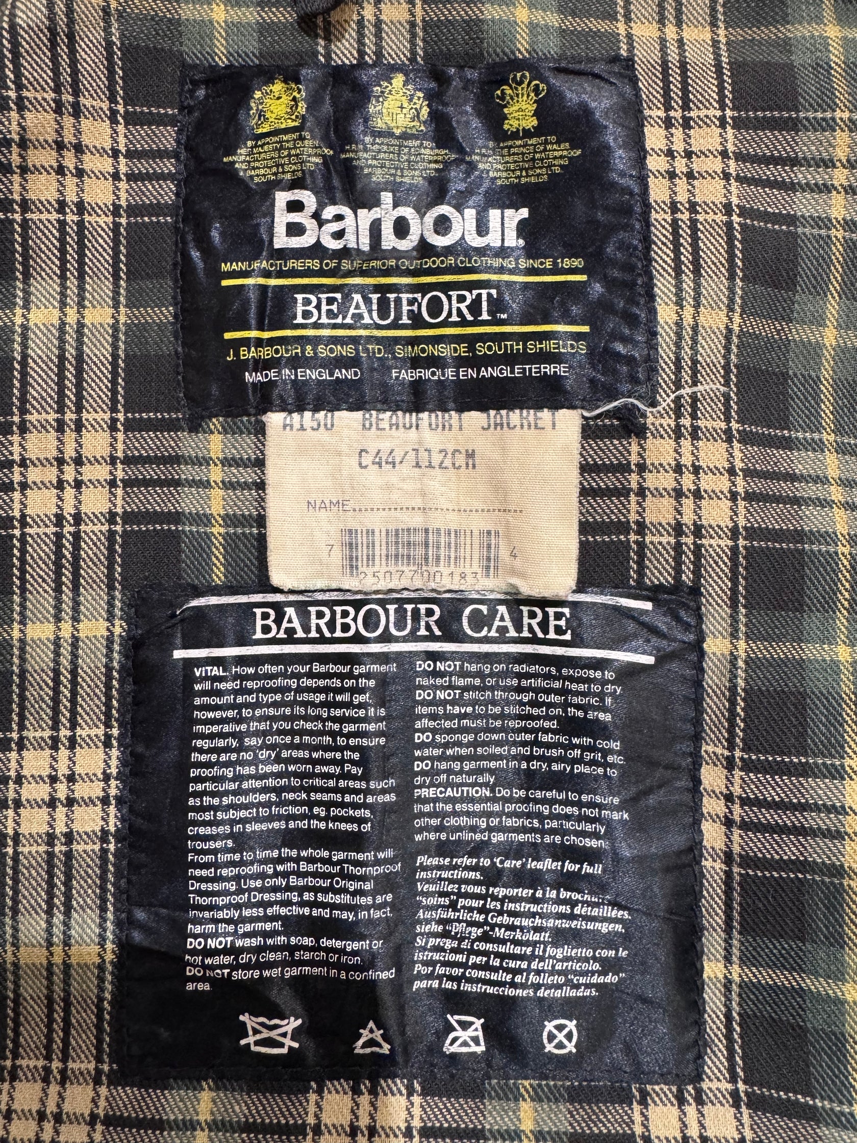 90’s Barbour「BEAUFORT」オイルドジャケット
