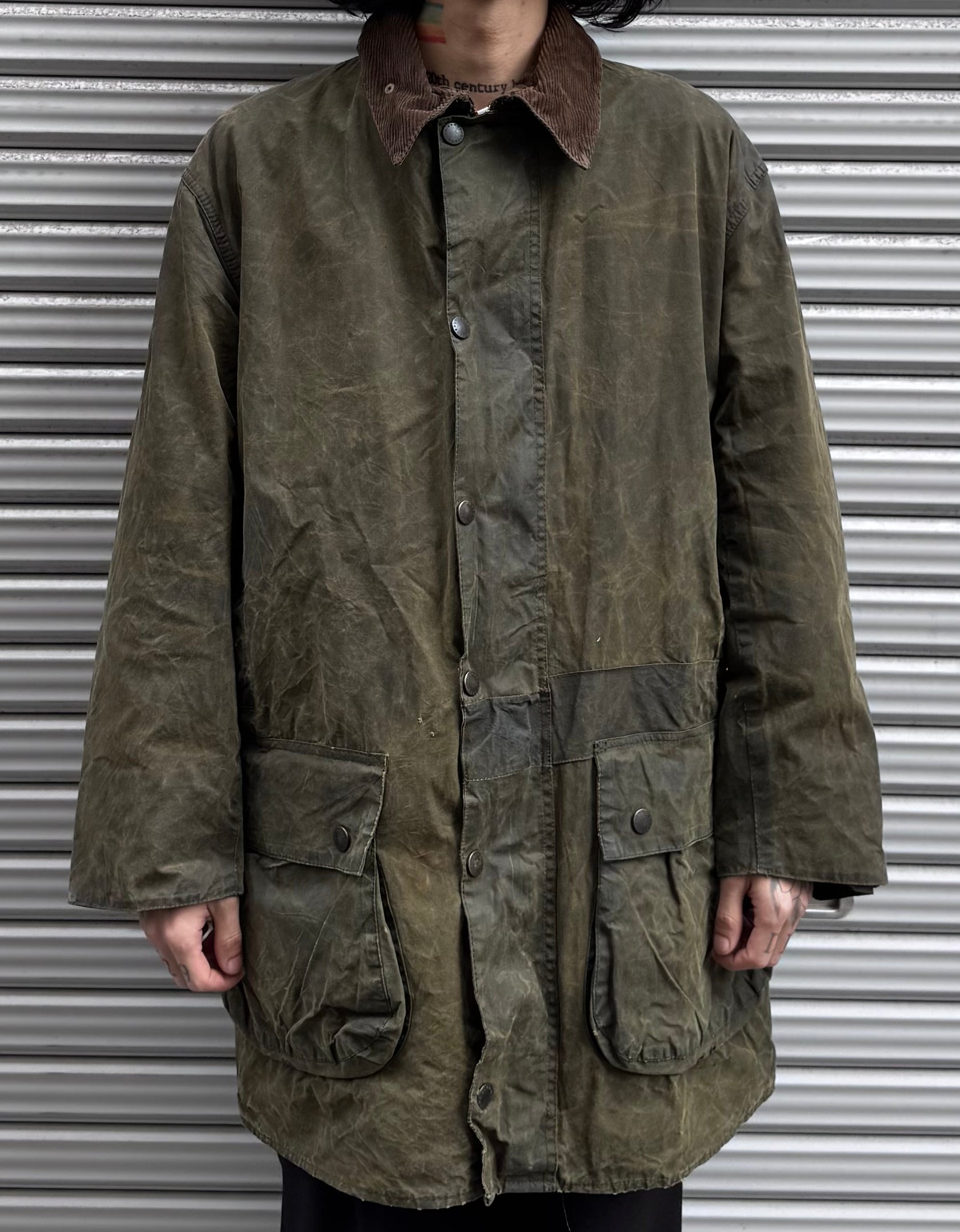 90’s Barbour「BORDER」オイルドジャケット