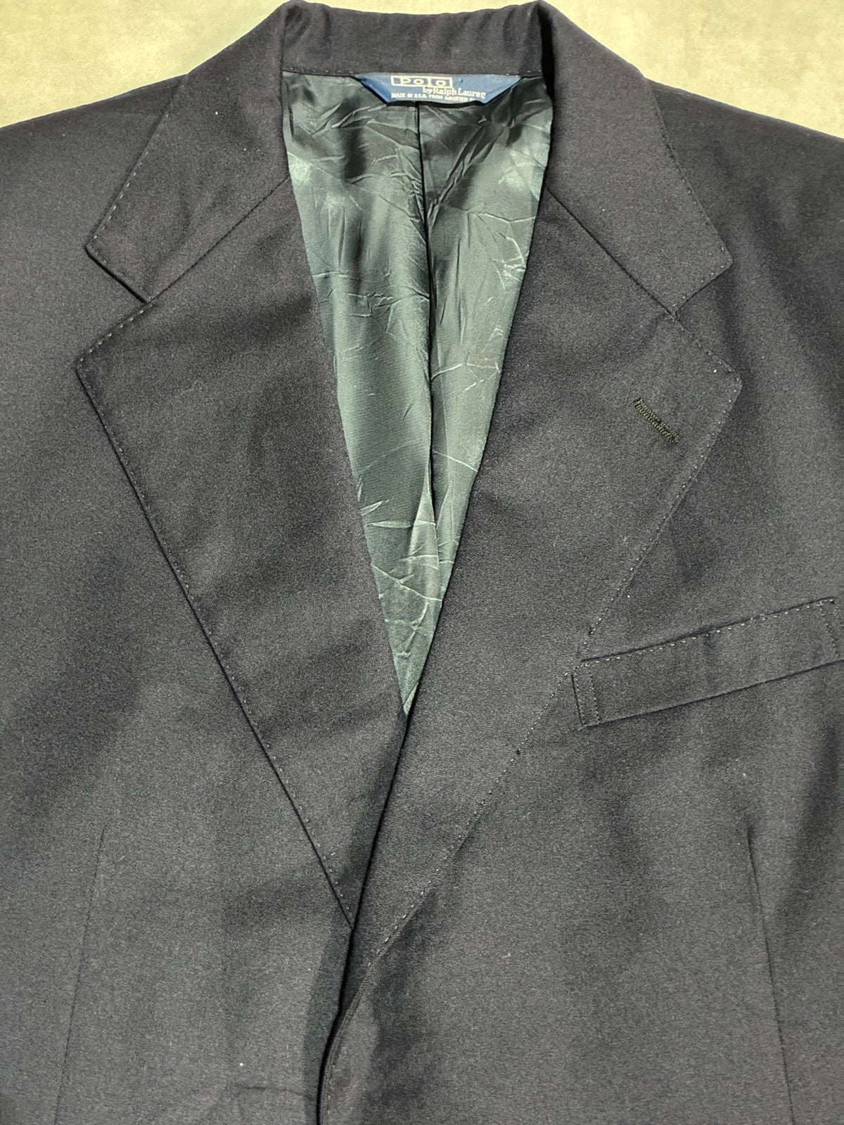 80's「RALPH LAUREN」USA製 ブレザー　紺ブレ