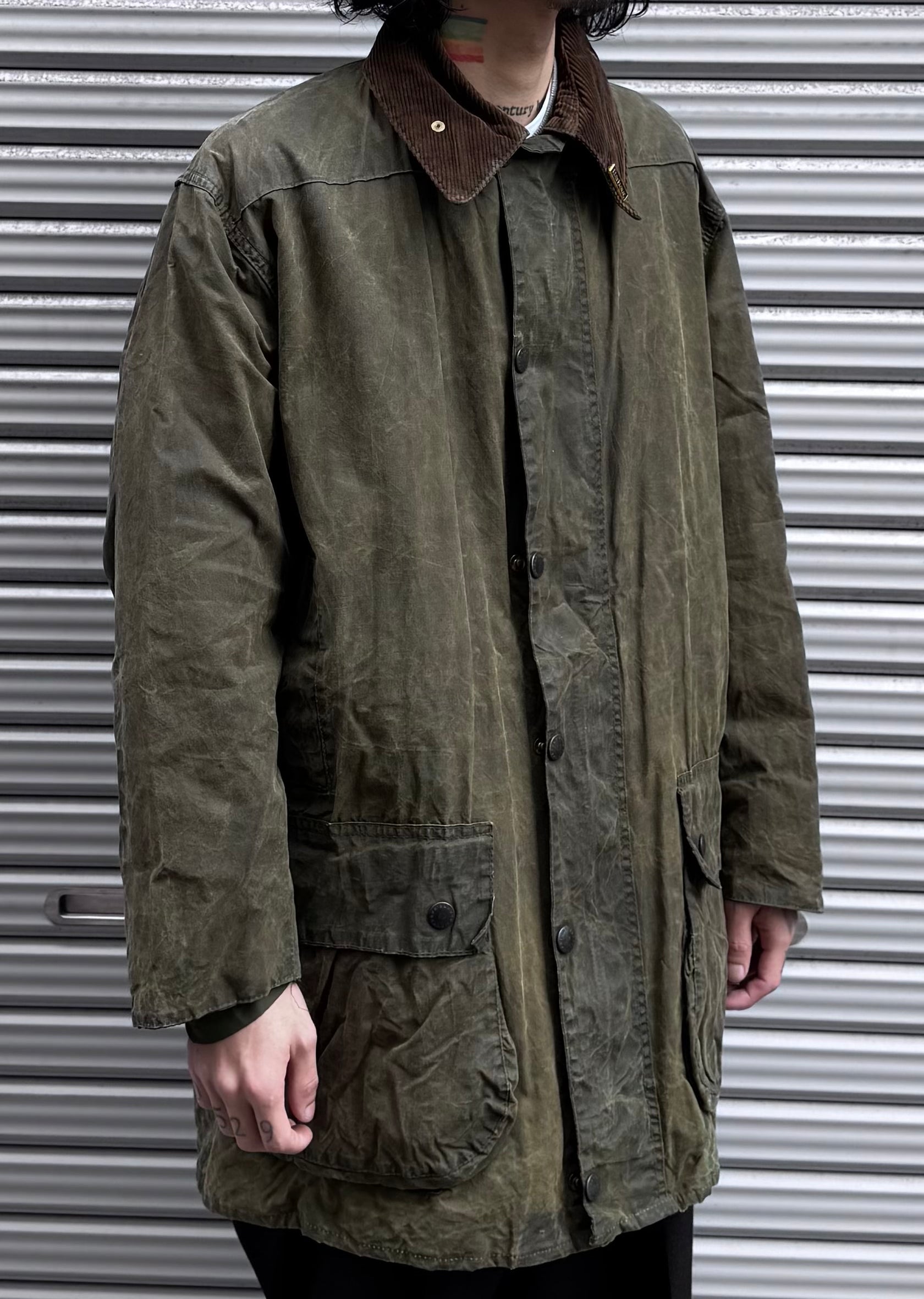 90’s Barbour「BORDER」オイルドジャケット