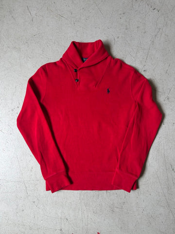 POLO RALPH LAUREN ショールカラーコットンニット