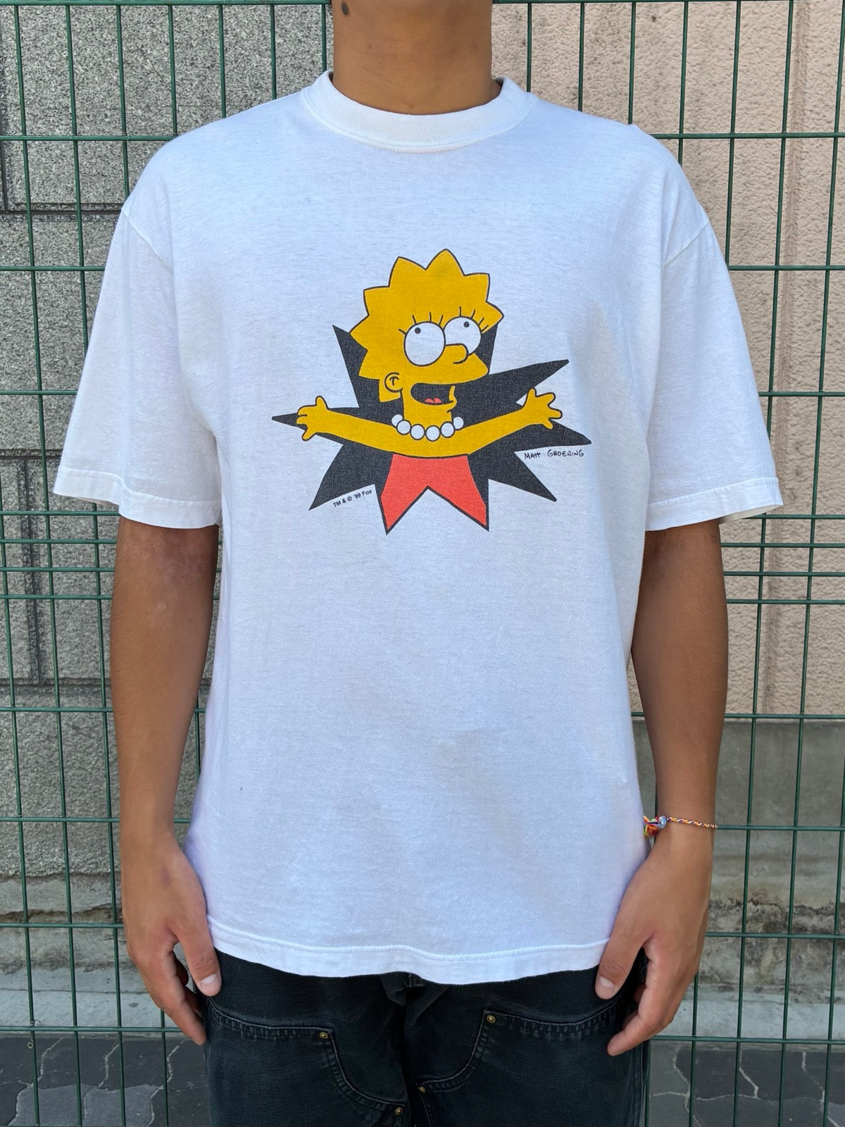90's THE SIMPSONS「Lisa Simpson」キャラクターTシャツ