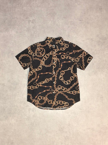 STUSSY「鎖柄」総柄シャツ