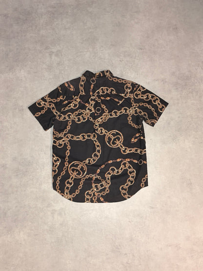 STUSSY「鎖柄」総柄シャツ