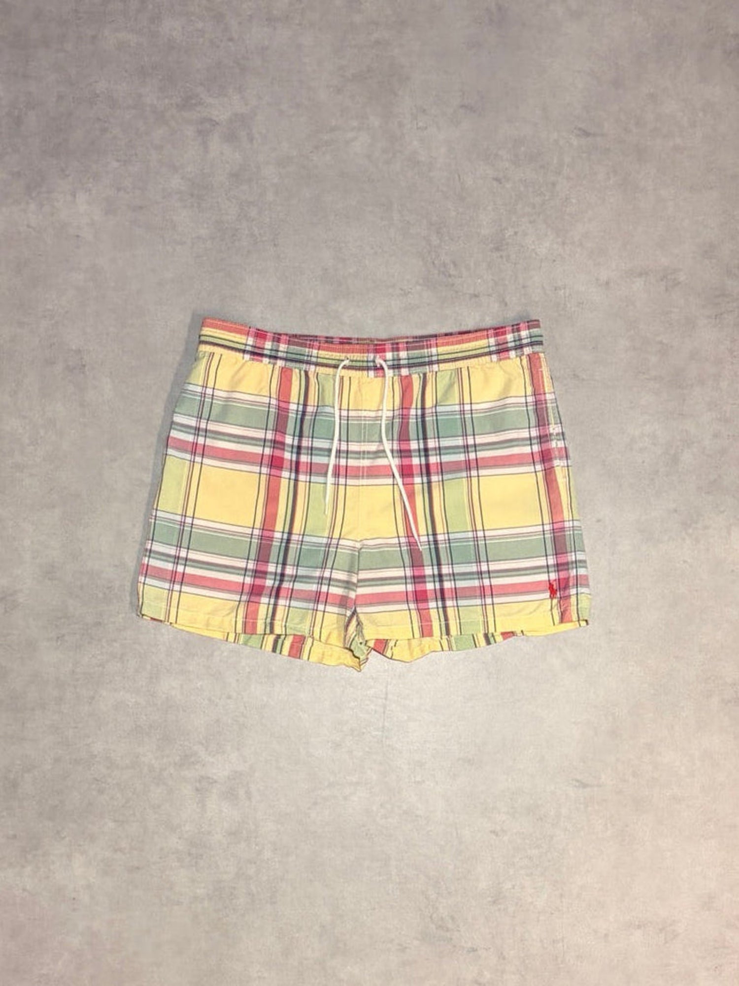 90's POLO BY RALPH LAUREN「チェック柄」スイムショーツ – FUJI STORE