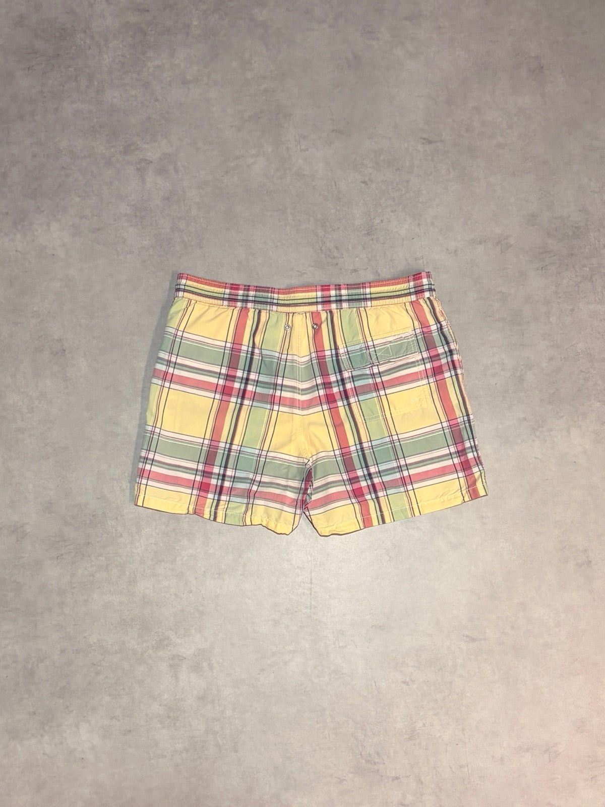 90's POLO BY RALPH LAUREN「チェック柄」スイムショーツ – FUJI STORE