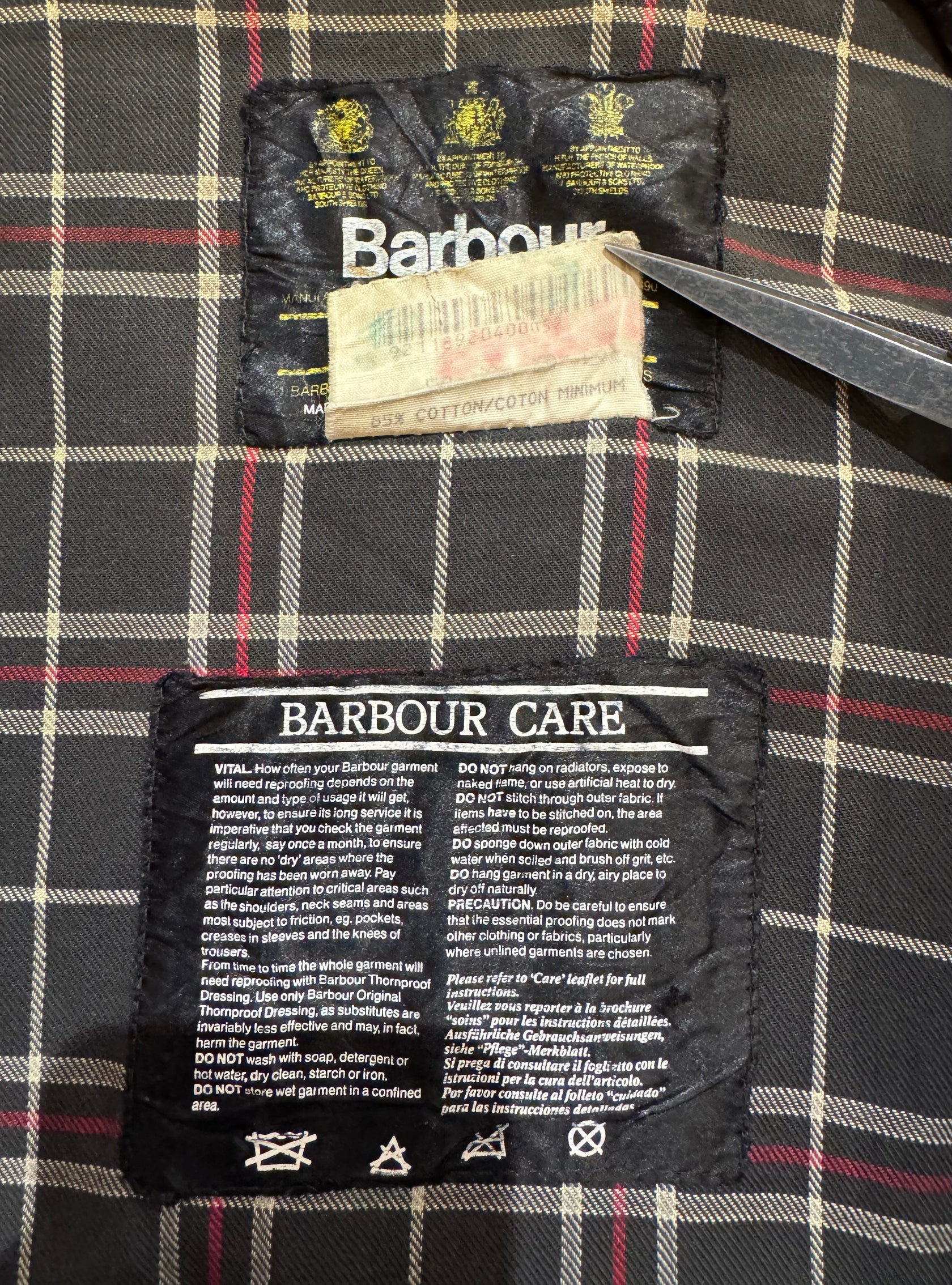 90’s Barbour「BORDER」オイルドジャケット