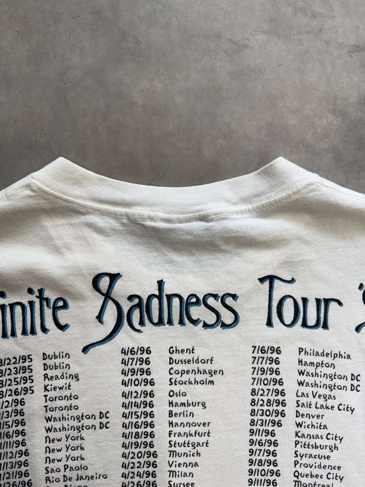 90's THE SMASHING PUNPKINS「INFINITE SADNESS TOUR」バンドTシャツ