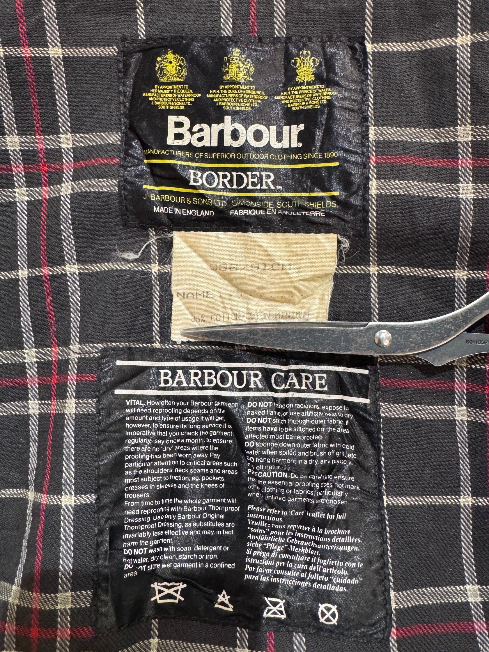 90’s Barbour「BORDER」オイルドジャケット