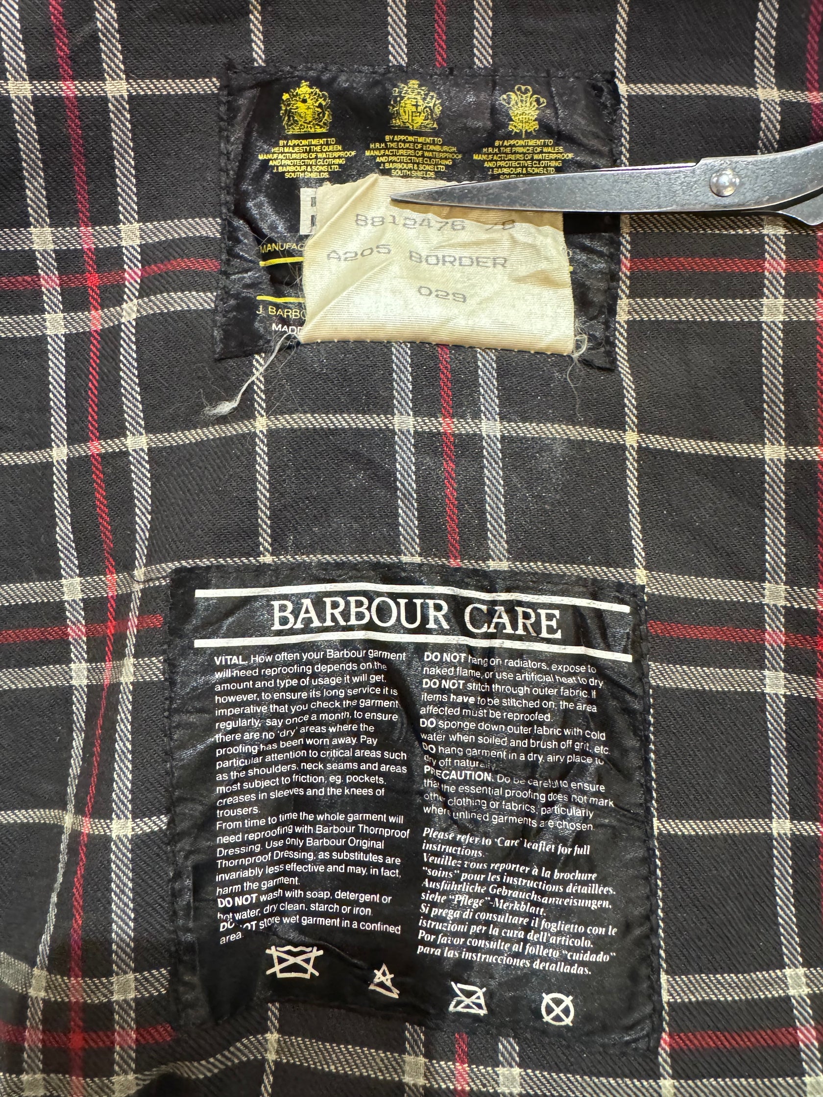 90’s Barbour「BORDER」オイルドジャケット