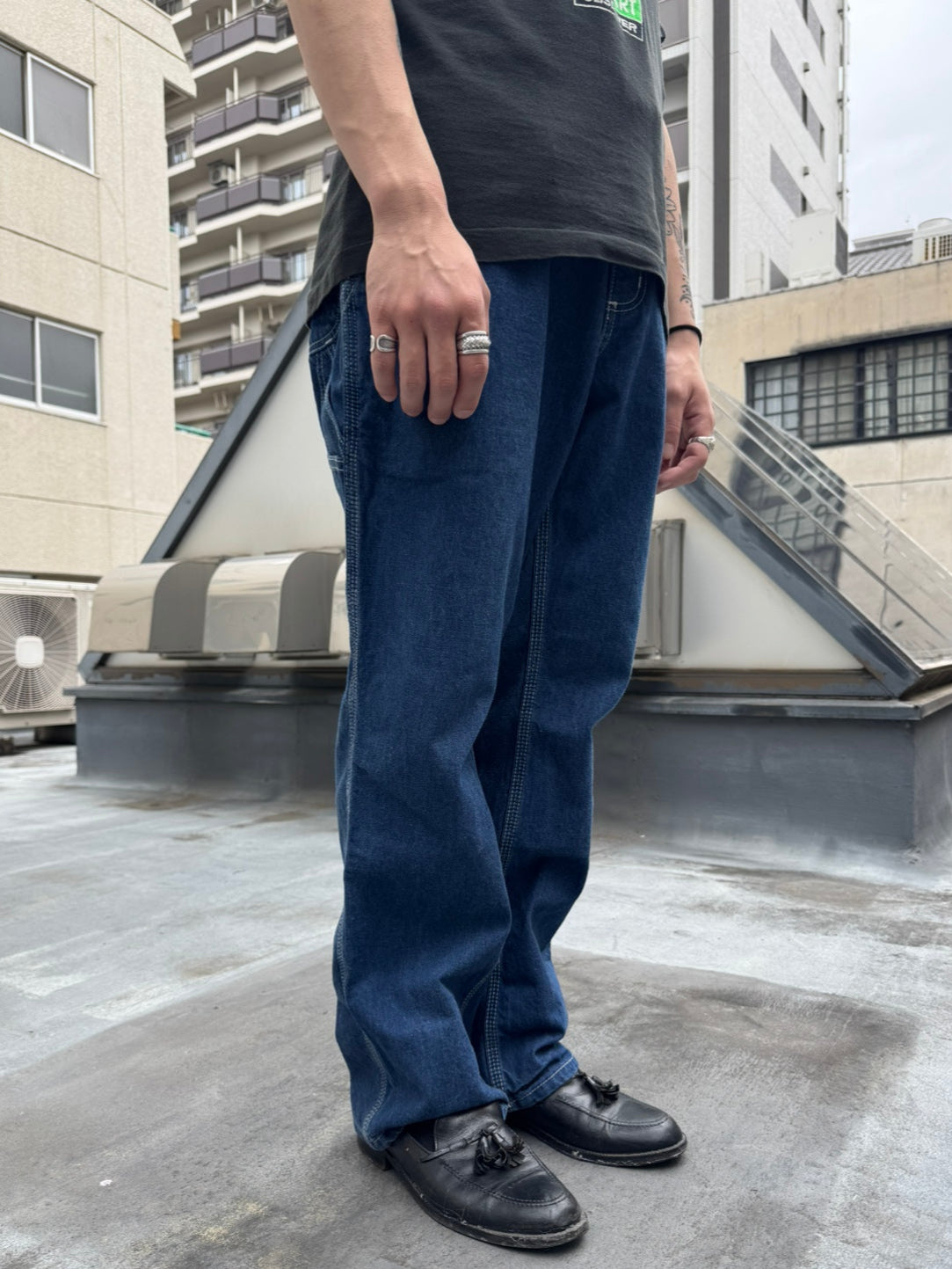 90's CARHART 「Dungaree Fit」ワークデニムパンツ